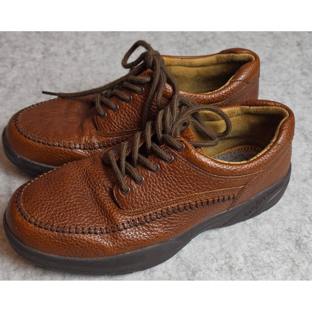 Dr. Comfort Stallion 8020 Brown Leather Walking Shoes Mens 9W Wide Therapeutic